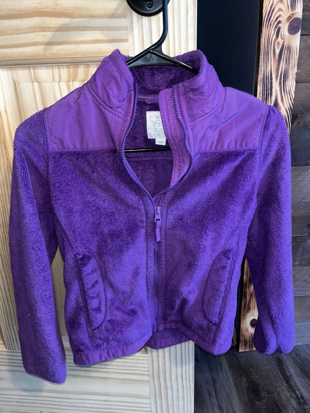 Place Lavender Plush Fleece Jacket